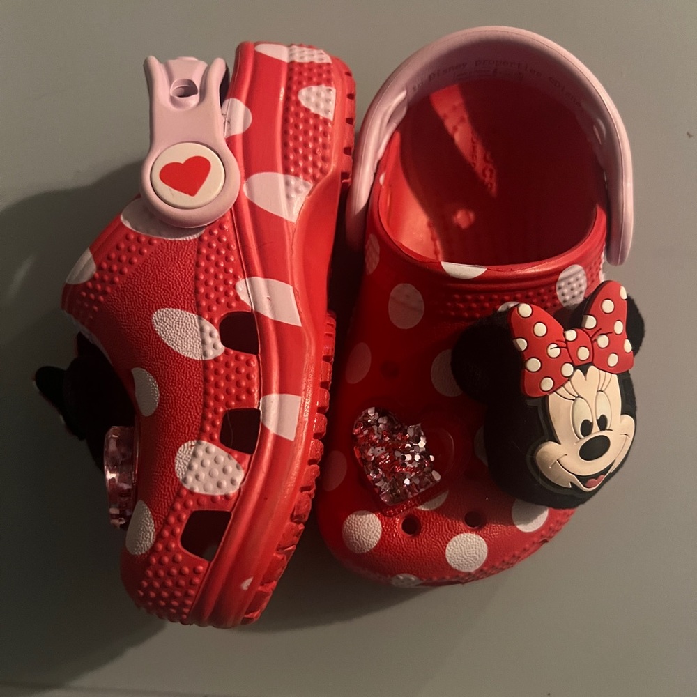 Special Edition Authentic Disney Minnie Mouse Crocs Size 6 Toddler